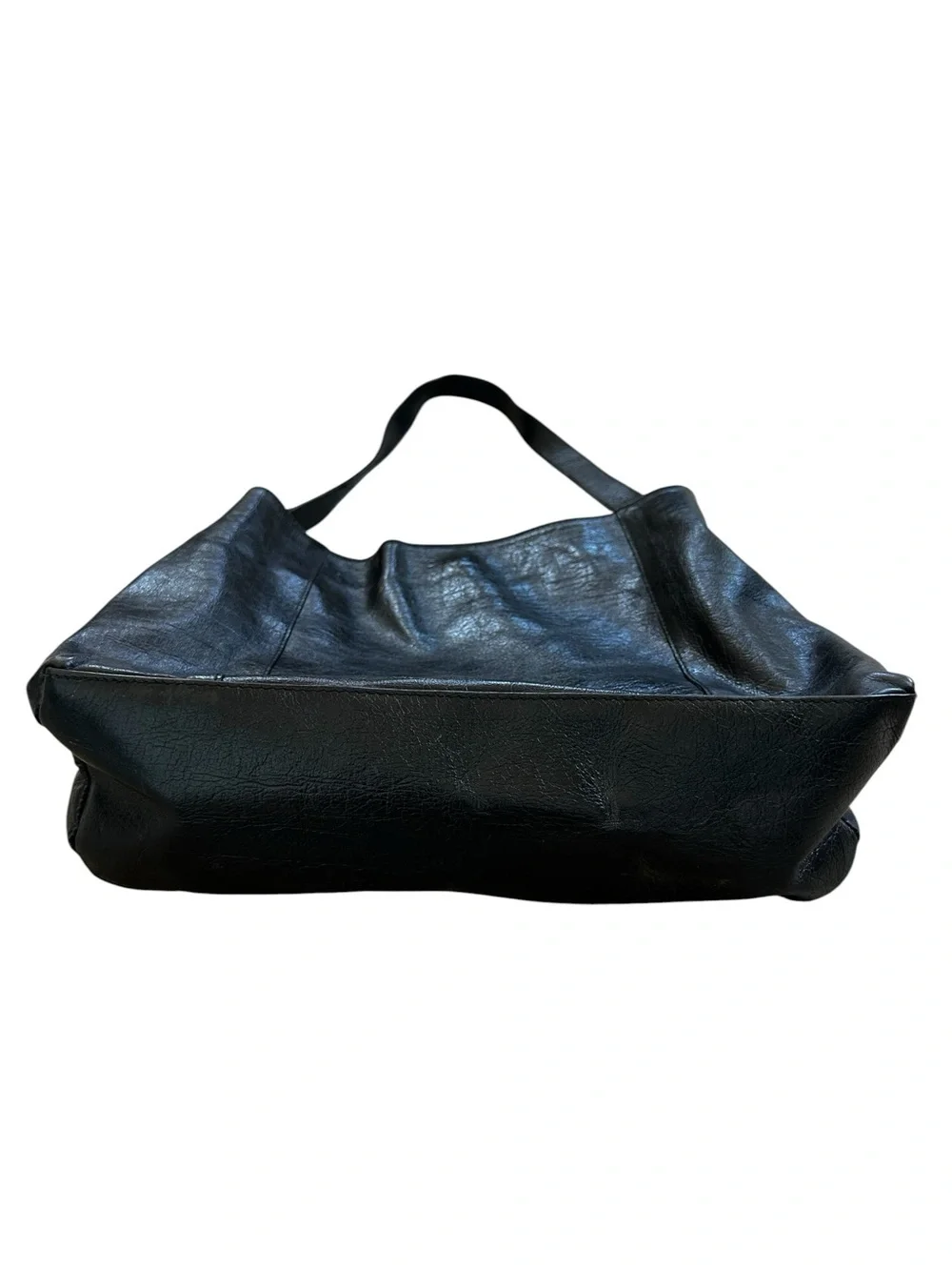 Vintage Saks Fifth Avenue Leather Hobo Shoulder Bag Minimalist 90s Quiet Luxury